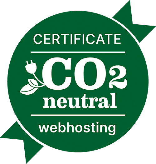 GreenWebspace Zertifikat für CO2-neutrales Webhosting